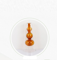 Vase à fleurs en verre Bouteille de diffuseur de roseau vide Parfum en verre à blocage de couleur Bouteille en verre double couche pour diffuseur Vente en gros