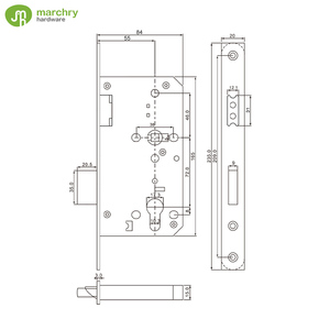 Euro Tiêu Chuẩn Chất Lượng Cao Im Lặng Chốt Thép Không Gỉ 304 Mạnh Mganetic Lỗ Mộng Khóa Cho Nội Thất Cửa - Product Image 5