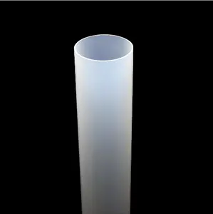 FQ Frosted Opaque Acrylic Tube for Lamp Thick Wall Milky White Diffuser Cast Solid Opal Acrylic Tube LED Lighting