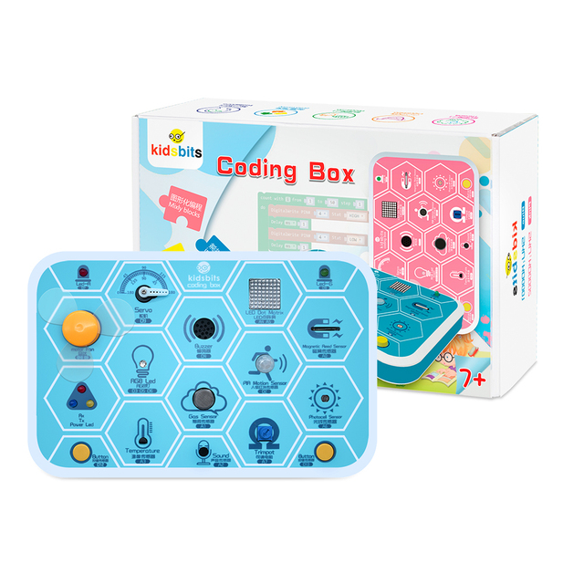 Kidsbits STEM Education 7+ Maker Multi-purpose Coding Box V1.0 Programming Starter Learning Kit for Arduino