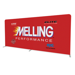 Pantalla de visualización rápida de doble cara Mostrar fondo de soporte 10x20 pies Pared de inicio de sesión de aluminio para deportes Soporte de fondo de arrastre rápido - Product Image 1