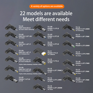 Cao Hiện tại 5A kết nối PD 100W DC cổng Nam để Loại C nữ chuyển đổi tip đa cổng phí cắm cho máy tính xách tay Power Adapter - Product Image 3