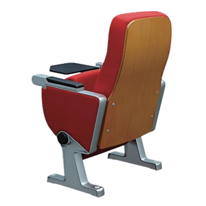 Sillas Plegables de Auditorio de Cuero Genuino Moderno y Duradero de Alta Calidad con Reposabrazos Extraíbles para Uso en Teatro, Escuela, Iglesia y Hotel - Product Image 2
