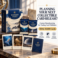 Cartes à collectionner personnalisées de haute qualité, jeu de cartes en papier, coins arrondis, finition brillante ou mate, emballage verni pour les marques de vente au détail