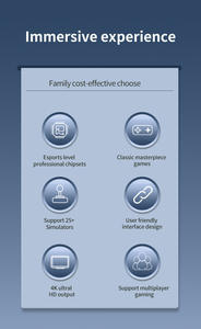 Consola de Juegos Retro Inalámbrica ZongX M16, Plug and Play, con Más de 20000 Videojuegos, Salida 4K HD, Controles Inalámbricos Duales de 2.4G - Product Image 6