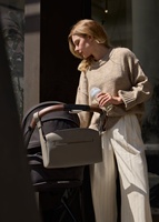 Sac à main fourre-tout pour femme en cuir végétalien de luxe, convertible en sac de poussette, logo personnalisé, sac à bandoulière en PU, doublure en coton pour un usage quotidien