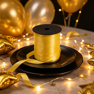 Nastro Giallo Opaco 500m per Decorazioni Festa, Confezione da 3 Pezzi - Product Image 5