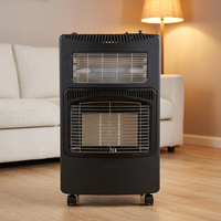 Chauffage au gaz double zone, infrarouge céramique et tubulaire, sur roulettes, autonome, GPL, pour grand salon, atelier, bureau, maison d'hôtes