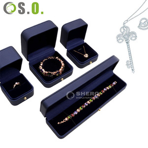 Wholesale Custom Premium PU Leather Jewelry Boxes for Necklace Bracelet Ring <b>Earrings</b> Boxes Jewelry Box - Product Image 2