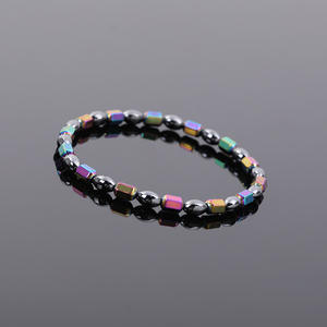 क्रॉस-बॉर्डर नए यूरोपीय और अमेरिकी फैशन ब्लैक गैलन स्टोन इलास्टिक हैंड बेडेड फ्लोरी एले निर्माता सीधे आपूर्ति करते हैं - Product Image 3