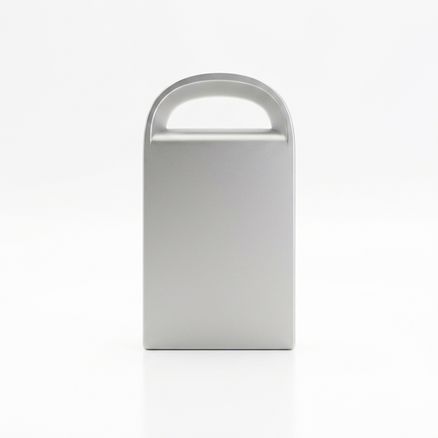Promotional Gift Custom Logo Mini Metal USB 2.0 Flash Drive with Semicircular Keyhole-New