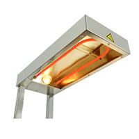 Pemanas Kentang Goreng dengan Lampu Pemanas Listrik Komersial Stainless Steel Peralatan Dapur Restoran
