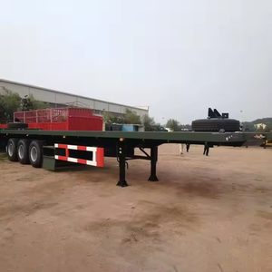 Nuevo Semirremolque de Plataforma Plana de 3/4/5 Ejes, 40/45 pies, Capacidad 70/80 Toneladas, para Transporte de Contenedores - Product Image 2