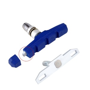 Blocs de frein de vélo léger en caoutchouc vtt montagne route vélo v-<span class=keywords><strong>brake</strong></span> chaussures coussinets muet vélo accessoires - Product Image 4