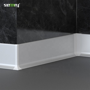 Nhôm ốp chân tường hồ sơ 40mm 60mm 80mm Nhôm cạnh ốc vít tường bảo vệ kim loại Ốp chân tường Hội Đồng Quản trị ván chân tường - Product Image 2