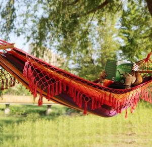 Võng nhà máy bán buôn ngoài trời sử dụng Polyester và chất liệu <span class=keywords><strong>cotton</strong></span> nhiệm vụ nặng nề treo Võng ngoài trời - Product Image 6