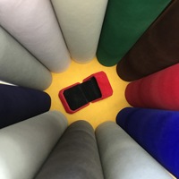 Rouleau de tissu floqué en velours épais pour la fabrication de boîtes à bijoux, papier floqué en velours noir, rouge, bleu, tissu floqué auto-adhésif