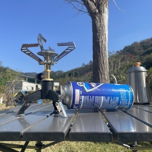 Estufa de Gas Portátil de Aleación de Aluminio de una Pieza, Combustible Butano, para Camping y Uso en Exteriores, Estilo Europeo - Product Image 2