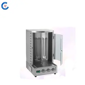 Electric doner roasted chicken mutton beef meat kebab making machine