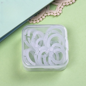 Trong suốt màu lỏng lá vòng ràng buộc cuộn dây nhựa đấm tập tin khóa vòng có thể tháo rời rời rời lá vòng RÀNG BUỘC - Product Image 4