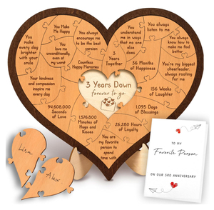 <span class=keywords><strong>Regalos</strong></span> <span class=keywords><strong>de</strong></span> Matrimonio, <span class=keywords><strong>Regalos</strong></span> <span class=keywords><strong>de</strong></span> <span class=keywords><strong>Aniversario</strong></span> <span class=keywords><strong>de</strong></span> <span class=keywords><strong>Bodas</strong></span> Número 3, <span class=keywords><strong>Regalos</strong></span> <span class=keywords><strong>de</strong></span> <span class=keywords><strong>Madera</strong></span> <span class=keywords><strong>para</strong></span> Él y Ella, Rompecabezas <span class=keywords><strong>de</strong></span> <span class=keywords><strong>Madera</strong></span> con Forma <span class=keywords><strong>de</strong></span> Corazón <span class=keywords><strong>para</strong></span> el Tercer <span class=keywords><strong>Aniversario</strong></span> <span class=keywords><strong>de</strong></span> Citas - Product Image 1
