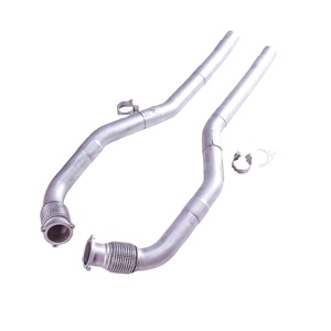 Compatible avec Porsche Macan <span class=keywords><strong>S</strong></span> Turbo 3.0T 3.6T <span class=keywords><strong>B5</strong></span> Catback 304SUS 2013-2017, système d'échappement haute performance à sortie droite avant. - Product Image 1