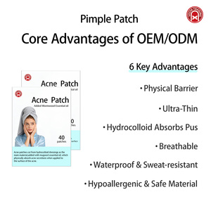 36 Hydrocolloïde Acnepleisters 8mm/12mm Olievrij & Geurvrij voor alle huidtypen, puistjesverwijdering, make-upset - Product Image 1