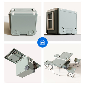 Gint New Out Roues Refroidisseur Camping Outdoor Gear Chilly Bins 32L <span class=keywords><strong>Table</strong></span> et chaises pliables Refroidisseur de <span class=keywords><strong>table</strong></span> de pique-nique - Product Image 4