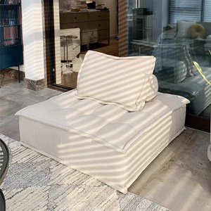 Nuovo sofà quadrato modulare di moda con spugna di riempimento leggero sottovuoto soffice tessuto bianco Design per il Comfort del <span class=keywords><strong>soggiorno</strong></span> - Product Image 2