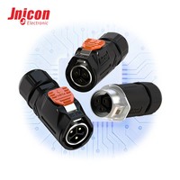 Conector Impermeable de 20A 300V con Bloqueo Rápido MJ20 de 3 Pines para Iluminación de Paisajes, Cámaras CCTV, UL TUV