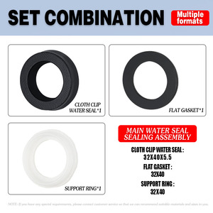 Bộ phận bịt kín nước bằng cao su hình chữ U chuyên nghiệp, màu đen, dùng cho bơm piston, kích thước <span class=keywords><strong>32</strong></span>*40*5.5, chịu nhiệt cao, dùng cho áp suất cao - Product Image 2