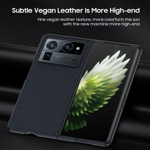 Coque de Téléphone en <span class=keywords><strong>Fibre</strong></span> de Carbone Anti-Choc pour Tecno Phantom V Fold2 – Étui de Protection pour Tecno VFold2 - Product Image 3