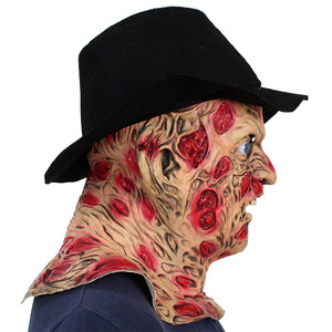 Máscara de <span class=keywords><strong>Freddy</strong></span> con Sombrero de Fábrica Original, Máscara de Látex de <span class=keywords><strong>Krueger</strong></span>, Máscara de Terror para Cosplay, Disfraz de <span class=keywords><strong>Freddy</strong></span> para Halloween - Product Image 5