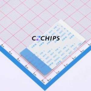 HX FFC-1.0-30P-50mm F FFC Cable (Flexible Flat Cable) P=1mm Connector 30P 1mm 0.3mm Reverse - Product Image 1