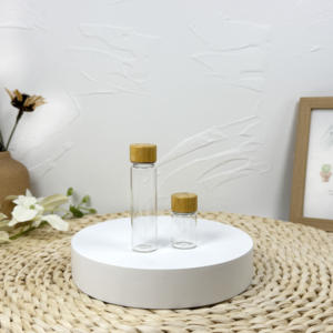 Tube en verre personnalisé de 118 mm avec bouchon résistant aux enfants pour les bonbons gélifiés - Product Image 2