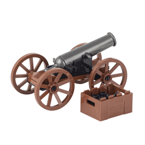 Voiture de combat avec canon et boîte à obus, simulation de la Seconde Guerre mondiale, blocs de construction, jouets MOC, accessoires de scène militaire pour enfants - Product Image 4