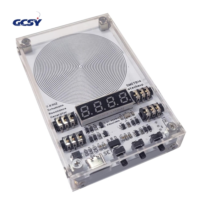 SMDTB14 4CH Schumann Resonance Generator 0.01Hz-10kHz Pure Sine Wave DDS w/ Acrylic Case Type-C Powered Signal Source for Sleep