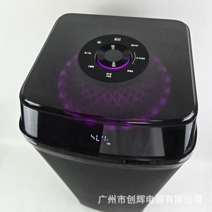 As-828 Dual 10-Inch Portable Outdoor <b>Speaker</b> With Rechargeable Battery And <b>Led</b> Lights For Karaoke Lawn Use - Product Image 3