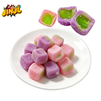 Nouveauté 2026 : Bonbons moelleux saveur goyave-melon avec garniture de confiture juteuse, 50 % de jus, collation d'après-midi halal pour enfants