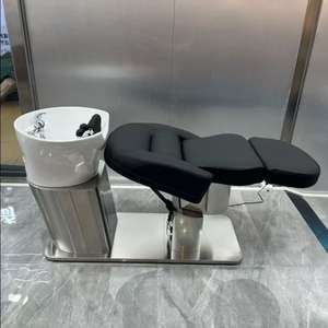 Cama de lavado de cabello con masaje corporal completo, mobiliario para salón de belleza, lavacabezas con masaje, lavabo para lavado de cabello, cama de spa - Product Image 1