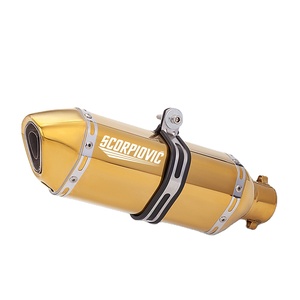 Nouveau silencieux d'échappement moto 51 mm doré avec <span class=keywords><strong>DB</strong></span> <span class=keywords><strong>Killer</strong></span> pour Z1000 <span class=keywords><strong>Z900</strong></span> GSR600 FZ6N R1 R6 R3 F01 F02 R77 - Product Image 4