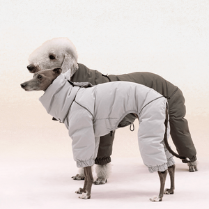 Grand Chien Manteaux Rembourré Personnalisé Pet Mode Vêtements Extérieur Amovible Col Épaisseur Luxe Hiver Chien Bouffée Veste <span class=keywords><strong>pour</strong></span> <span class=keywords><strong>Whippet</strong></span> - Product Image 4