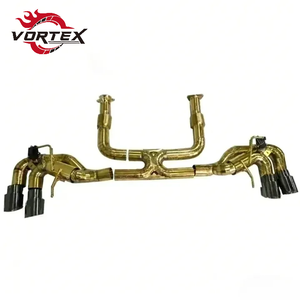 Escape Trasero Vortex de Acero Inoxidable 304 para Chevrolet Corvette C8 6.2L V8 2020-2025 con Puntas Pulidas y Diseño Ligero - Product Image 1