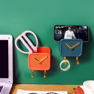 Wall-mounted Phone Charging Stand Tv and Air Conditioner <strong>Remote</strong> <strong>Control</strong> <strong>Storage</strong> Box Traceless <strong>Storage</strong> Box - Product Image 2