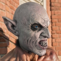 Masque en latex de vampire amusant et original pour Halloween, accessoire de costume et de fête tendance pour festival