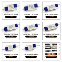 85-265V 12w 18w 24w 36w spot lumière panneau adaptateur transformateur 300mA transformateur pour LED Downlight