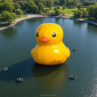 Canard géant gonflable en PVC personnalisable pour la publicité, la décoration de centres commerciaux, les événements aquatiques et la promotion extérieure