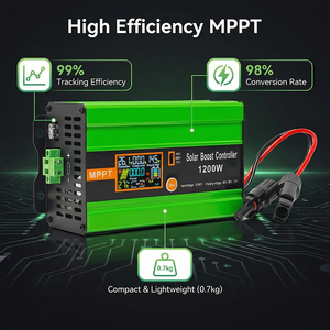 <span class=keywords><strong>Booster</strong></span> de panneau solaire MYAMI 1200W 48V/60V/72V, contrôleur de charge solaire <span class=keywords><strong>MPPT</strong></span> avec écran LCD couleur, entrée PV 12-60V30A pour batterie LiFePO4 - Product Image 1