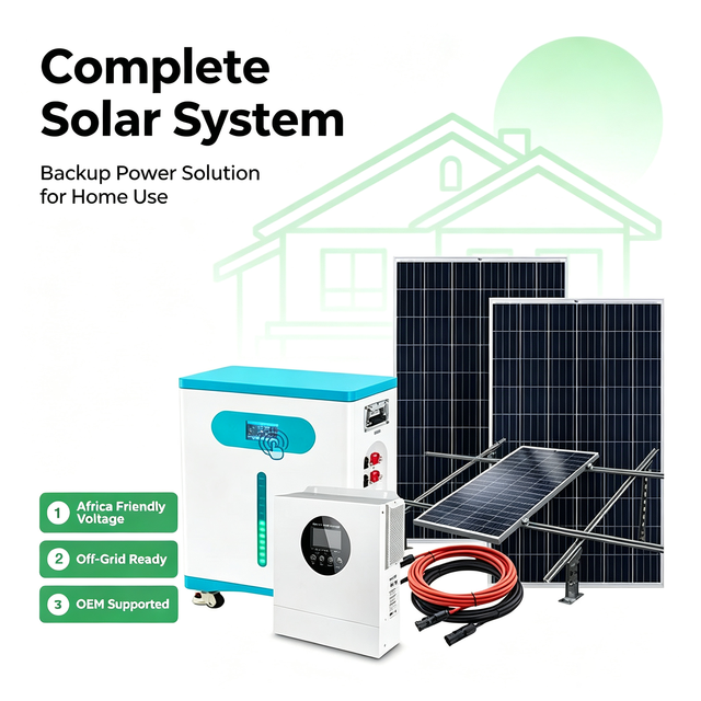 Solar Energy Storage System Philippines 10kWh Battery 6.2kW MPPT Inverter Complete Solar System for Home Hybrid