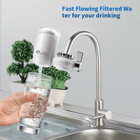 Filtre à eau pour robinet de cuisine, filtre à eau en céramique à charbon actif, purificateur d'eau du robinet, réduit le chlore résiduel